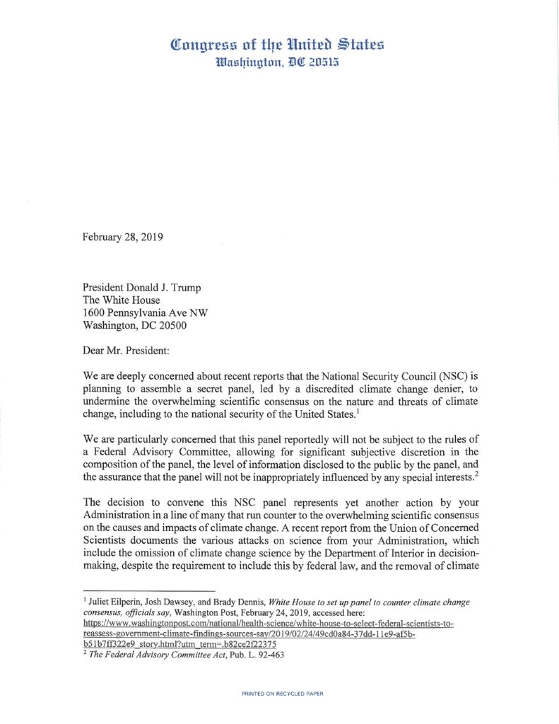 thumbnail of 2.28.19 Letter to Trump Secret Climate Panel